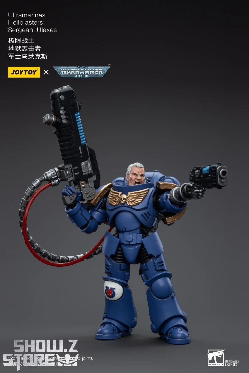 JoyToy Source 1/18 Warhammer 40K Ultramarines Hellblasters Sergeant Ulaxes 6 JoyToy Source 1/18 Warhammer 40K Ultramarines Hellblasters Sergeant Ulaxes - Image 6