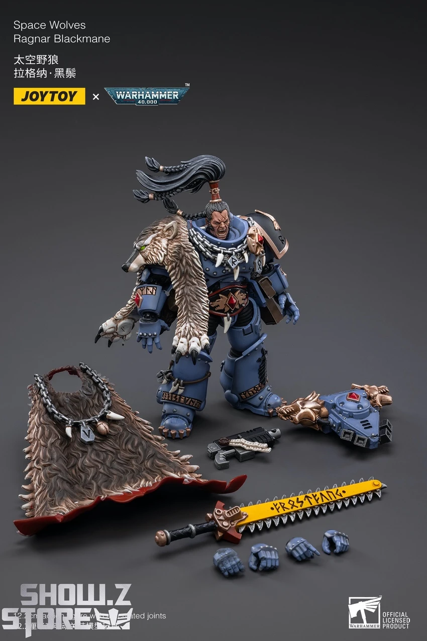 JoyToy Source 1/18 Warhammer 40K Space Wolves Ragnar Blackmane 10 JoyToy Source 1/18 Warhammer 40K Space Wolves Ragnar Blackmane - Image 10
