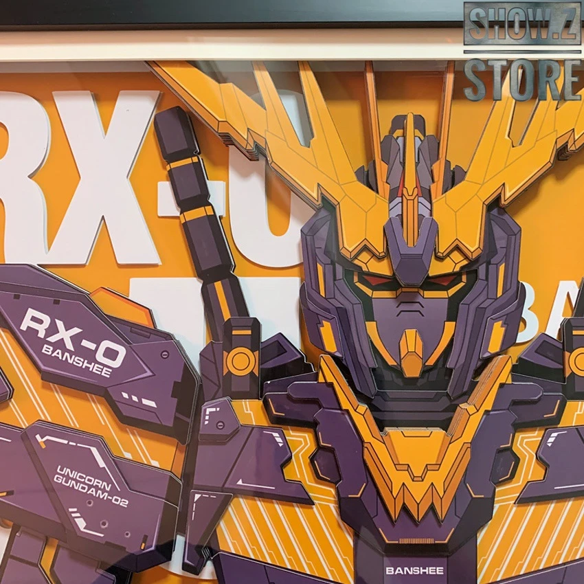 ChenFu Studio RX-0 Unicorn Gundam 02 Banshee 3D Wall Art Decoration Picture 4 ChenFu Studio RX-0 Unicorn Gundam 02 Banshee 3D Wall Art Decoration Picture - Image 4