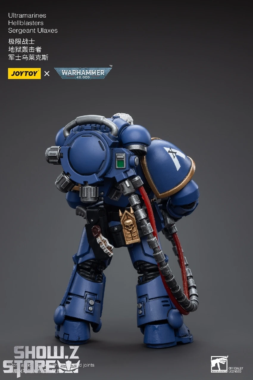 JoyToy Source 1/18 Warhammer 40K Ultramarines Hellblasters Sergeant Ulaxes 4 JoyToy Source 1/18 Warhammer 40K Ultramarines Hellblasters Sergeant Ulaxes - Image 4