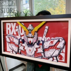 ChenFu Studio RX-0 Unicorn Gundam 3D Wall Art Decoration Picture -Toy Sale Store bac553331e