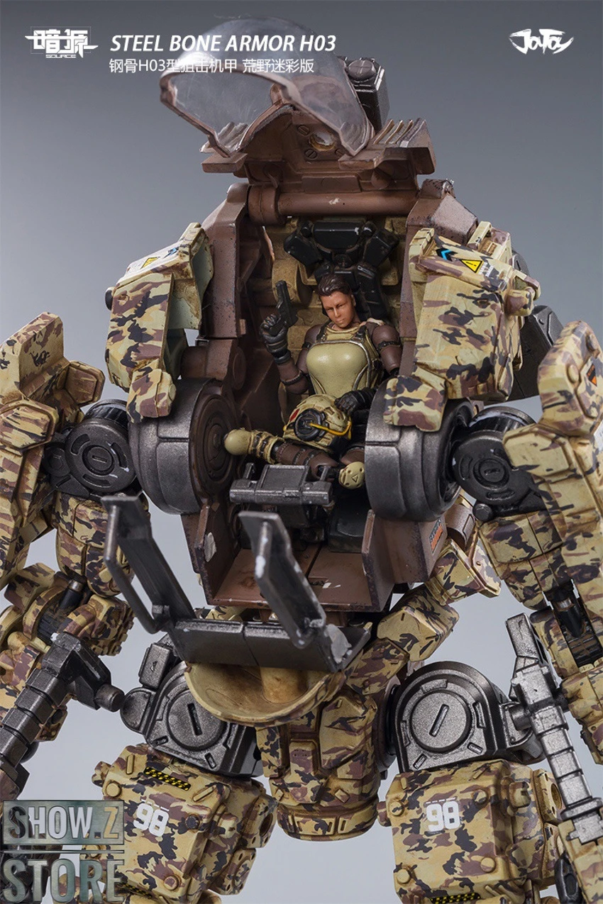 JoyToy Source 1/25 H03 Steel Bone Attack Mecha Desert Color W/ Pilot 4 JoyToy Source 1/25 H03 Steel Bone Attack Mecha Desert Color W/ Pilot - Image 4