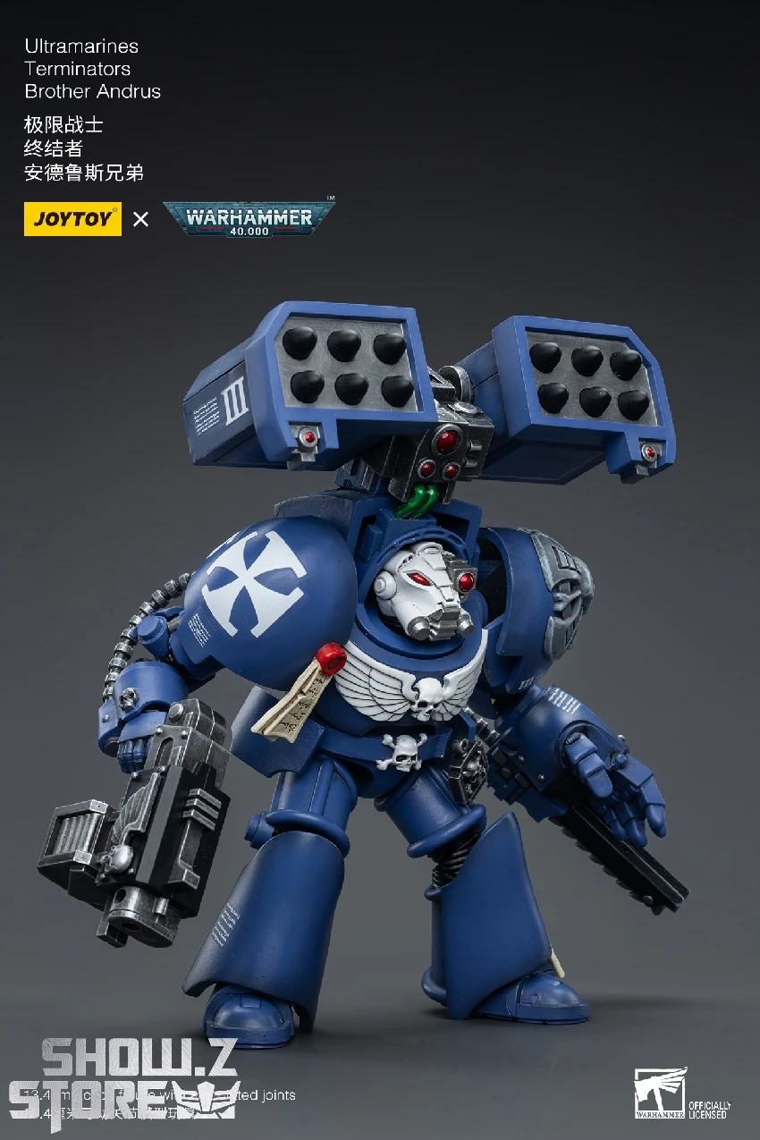 JoyToy Source 1/18 Warhammer 40K Ultramarines Terminators Brother Andrus 2 JoyToy Source 1/18 Warhammer 40K Ultramarines Terminators Brother Andrus - Image 2