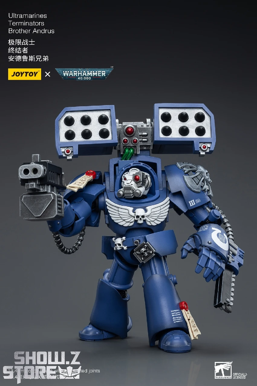JoyToy Source 1/18 Warhammer 40K Ultramarines Terminators Brother Andrus 6 JoyToy Source 1/18 Warhammer 40K Ultramarines Terminators Brother Andrus - Image 6