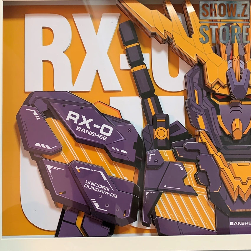 ChenFu Studio RX-0 Unicorn Gundam 02 Banshee 3D Wall Art Decoration Picture 5 ChenFu Studio RX-0 Unicorn Gundam 02 Banshee 3D Wall Art Decoration Picture - Image 5