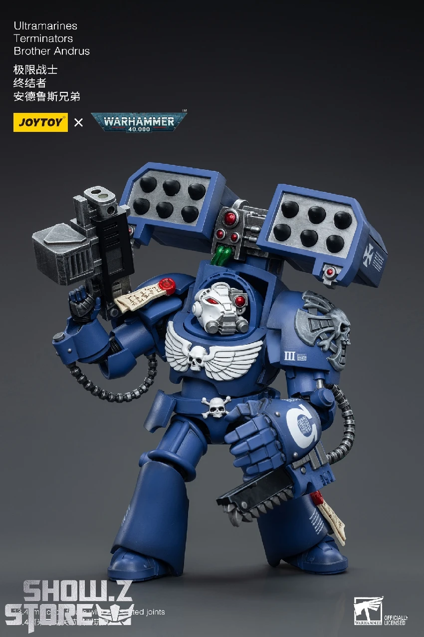JoyToy Source 1/18 Warhammer 40K Ultramarines Terminators Brother Andrus 7 JoyToy Source 1/18 Warhammer 40K Ultramarines Terminators Brother Andrus - Image 7